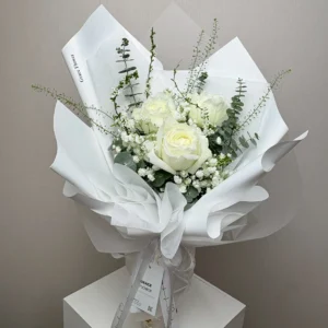ช่อดอกไม้สด White Magic - Image 1
