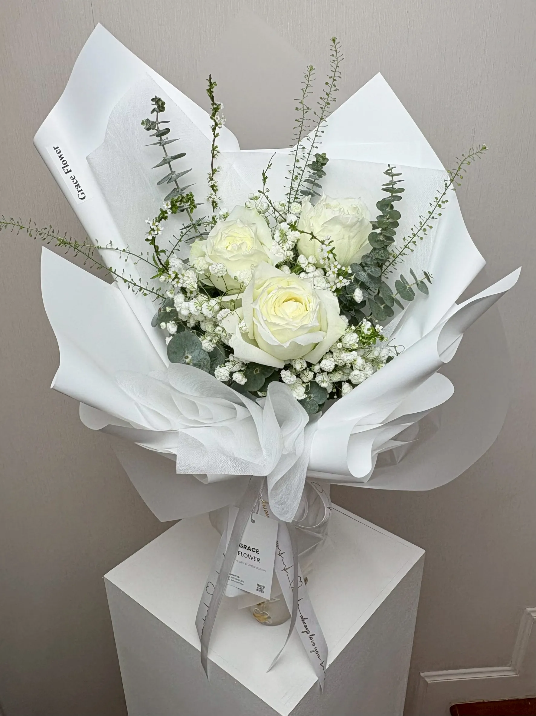 ช่อดอกไม้สด White Magic - Image 2
