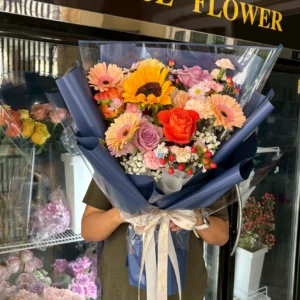 ช่อดอกทานตะวันสด Colorful Grace Sunflower - Image 3