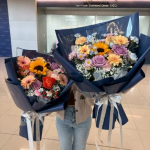 ช่อดอกทานตะวันสด Colorful Grace Sunflower - Image 1