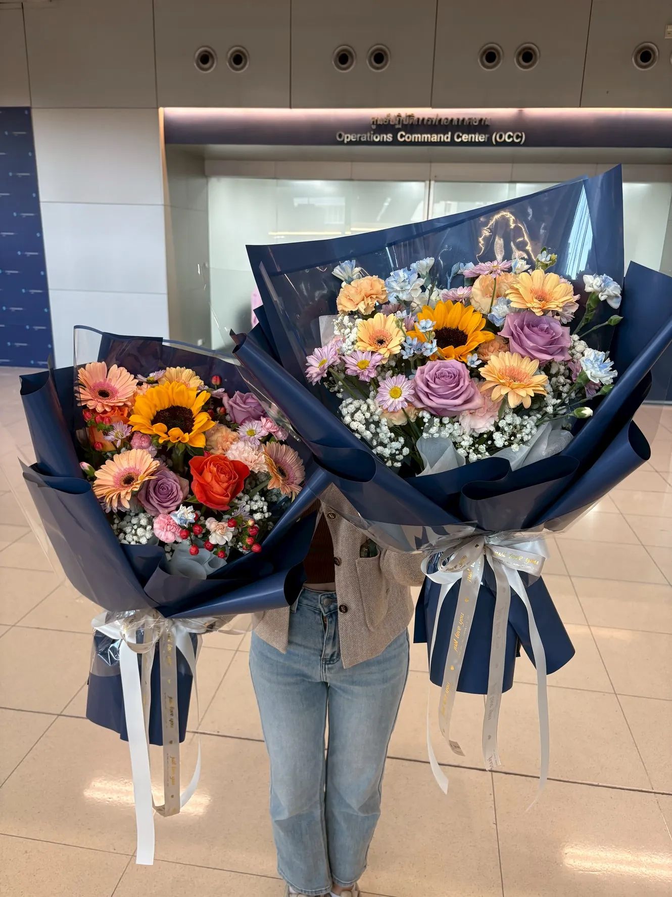 ช่อดอกทานตะวันสด Colorful Grace Sunflower