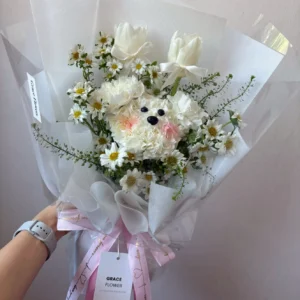 ดอกไม้สด Flower Pup Delight - Image 2