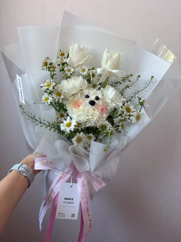 ดอกไม้สด Flower Pup Delight