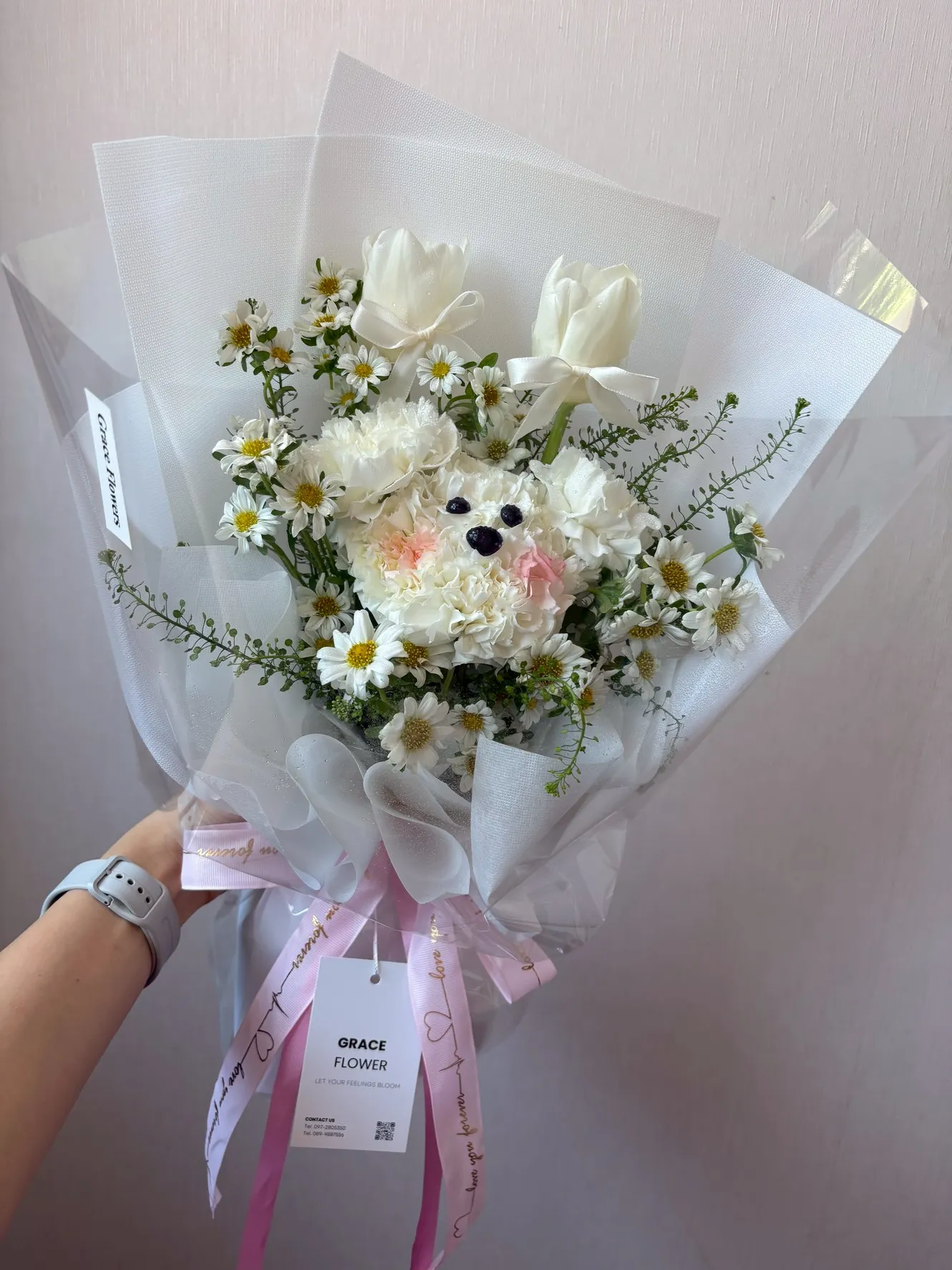 ดอกไม้สด Flower Pup Delight - Image 2