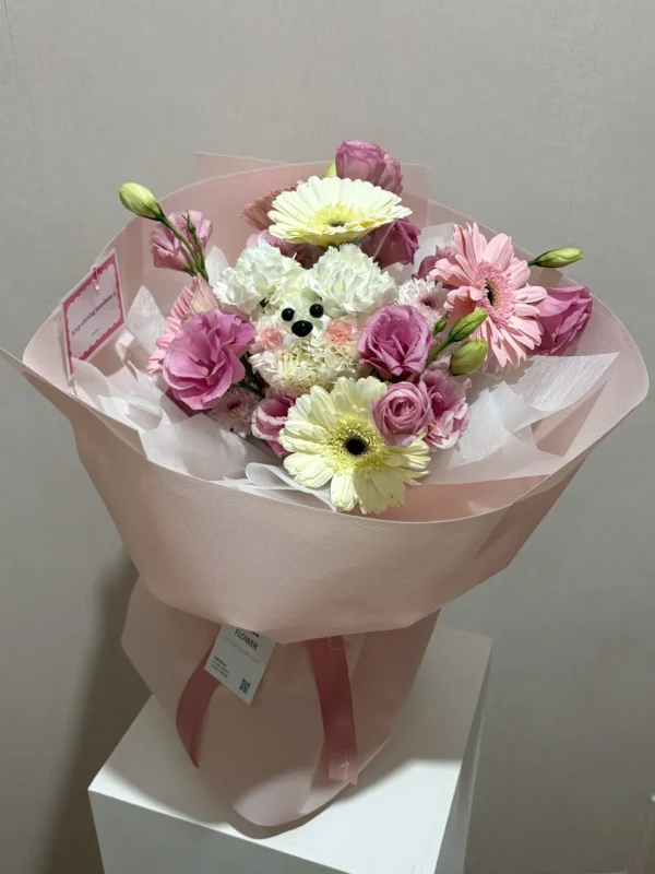 ช่อดอกไม้สด Pup Sweet Garden