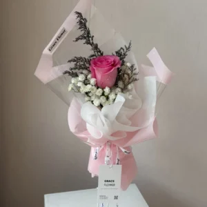ช่อดอกไม้สด Mini Rosy Baby - Image 4