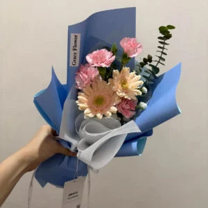 ช่อดอกไม้สดเยียบีร่า Colorful - Image 1