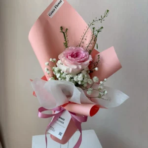 ช่อดอกไม้สด Mini Rosy Baby - Image 1