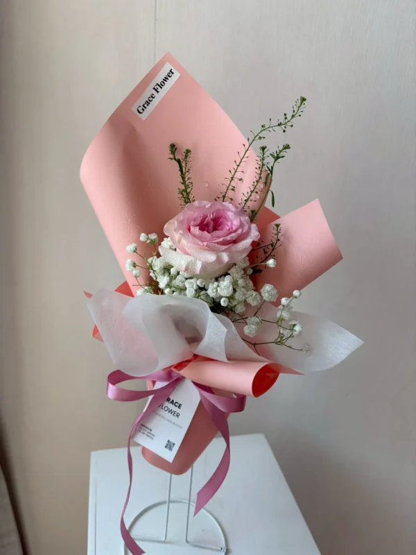 ช่อดอกไม้สด Mini Rosy Baby