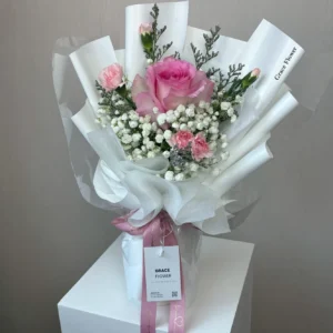ช่อดอกไม้สด Mini Rosy Baby - Image 3