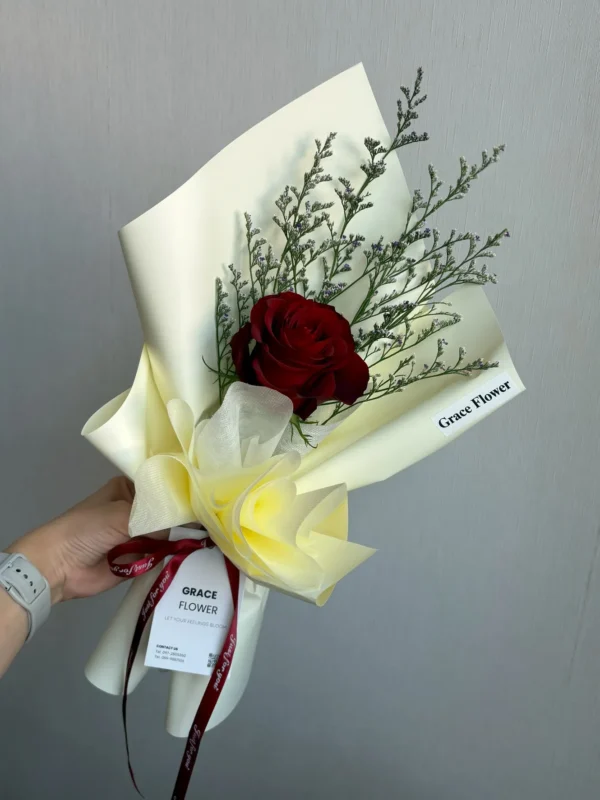 ช่อดอกไม้สด Mustard Rose
