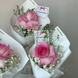 ช่อดอกไม้สด Mini Rosy Baby - Image 6