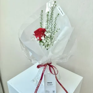 ช่อดอกไม้สด Mini Glassy Rose - Image 1