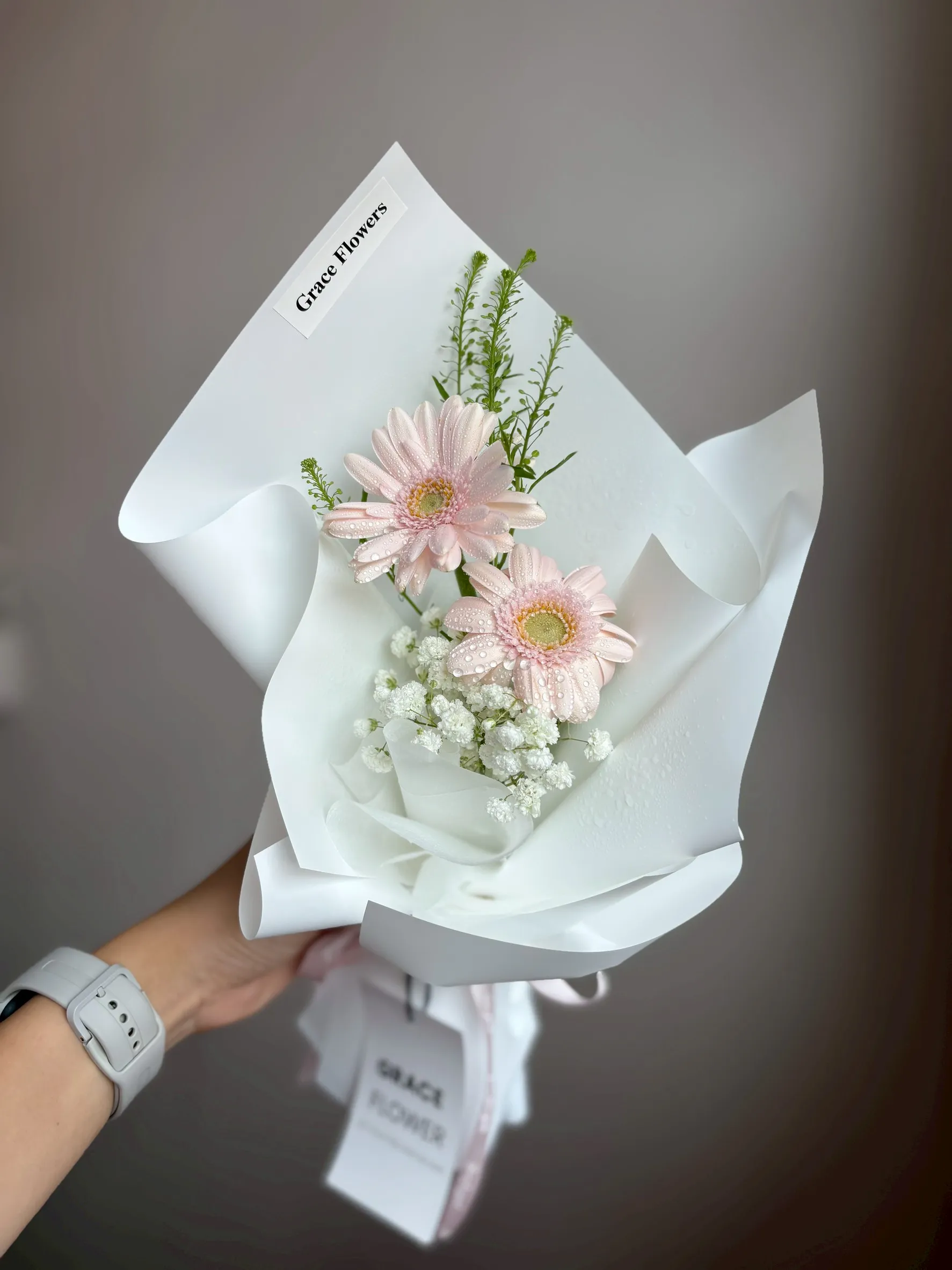 ช่อดอกไม้สด Mini Geabera Love Spark - Image 2