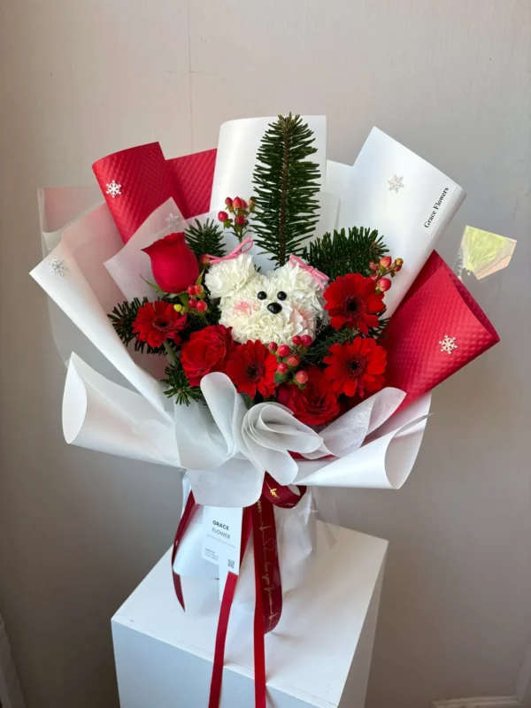 ช่อดอกไม้สด X Mas SnowFlake