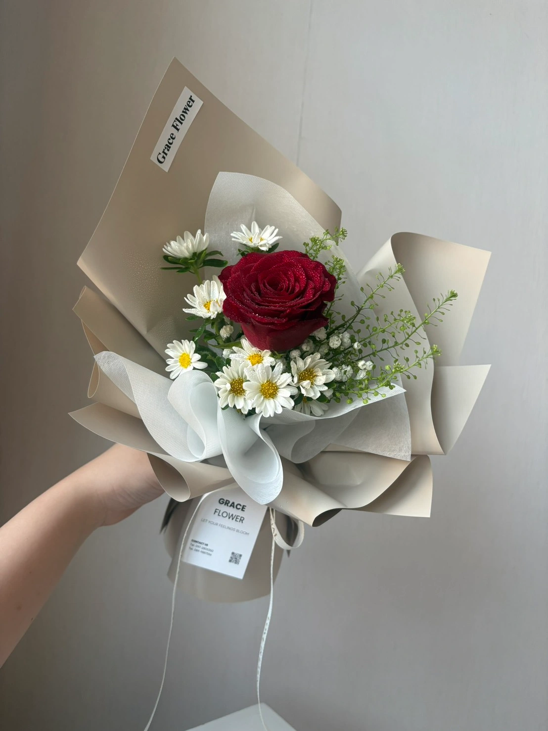 ช่อดอกไม้สด Mini Classic Rose - Image 3
