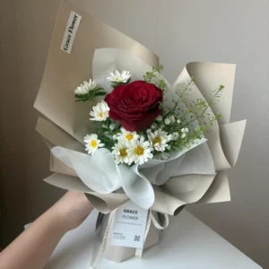 ช่อดอกไม้สด Mini Classic Rose - Image 1