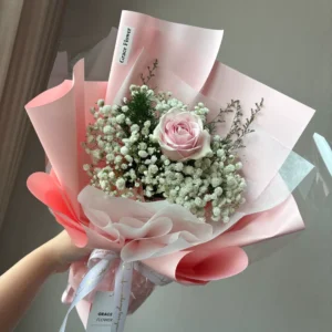 ช่อดอกกุหลาบ Pink Pastel - Image 2