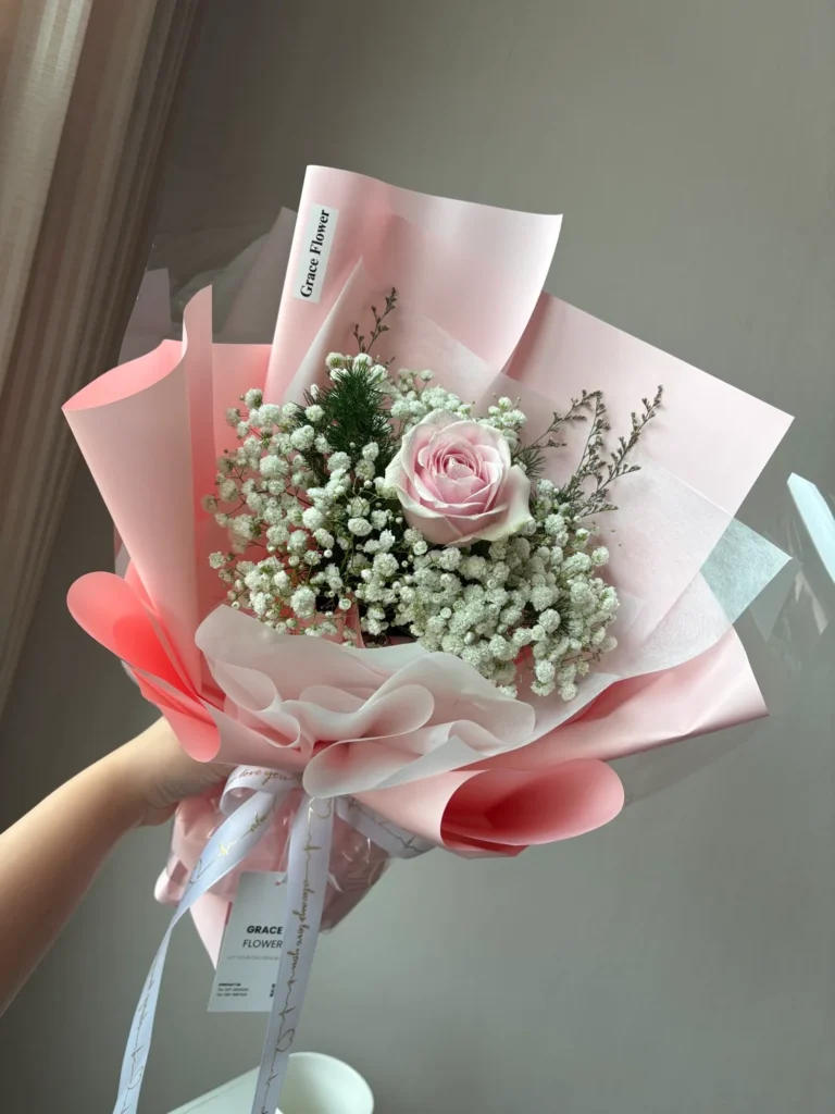 ช่อดอกกุหลาบ Pink Pastel