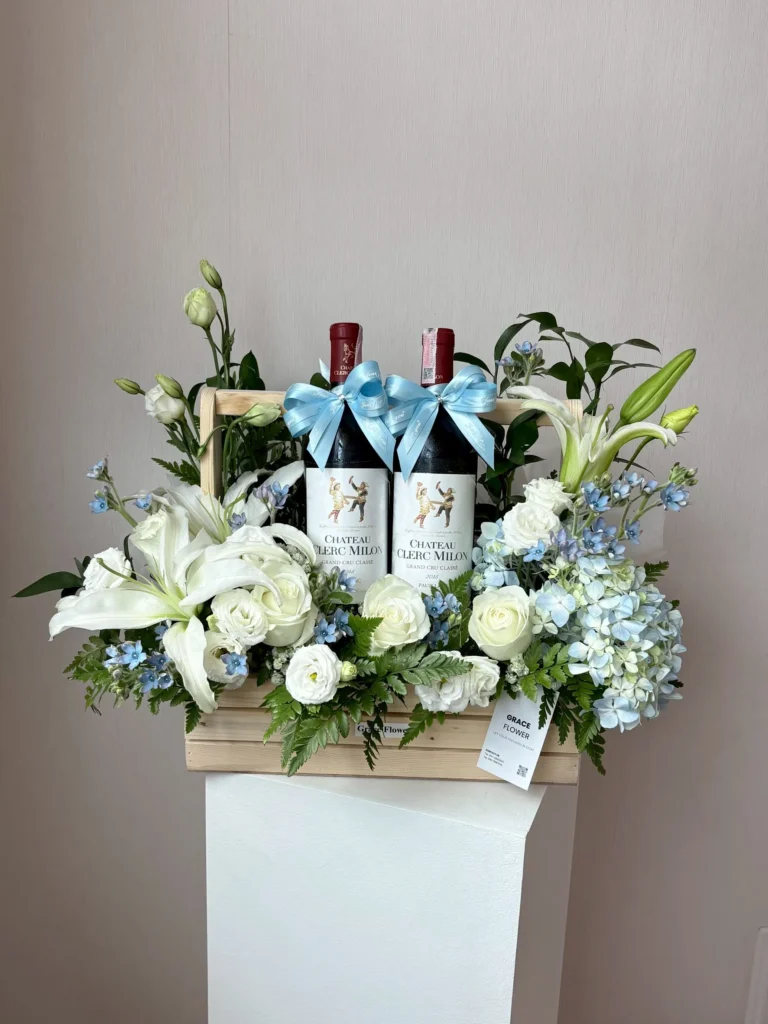 ตะกร้า/กระเช้าไวน์ Cloud & Wine