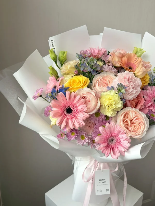 ช่อดอกไม้สด Dreamy Pastel
