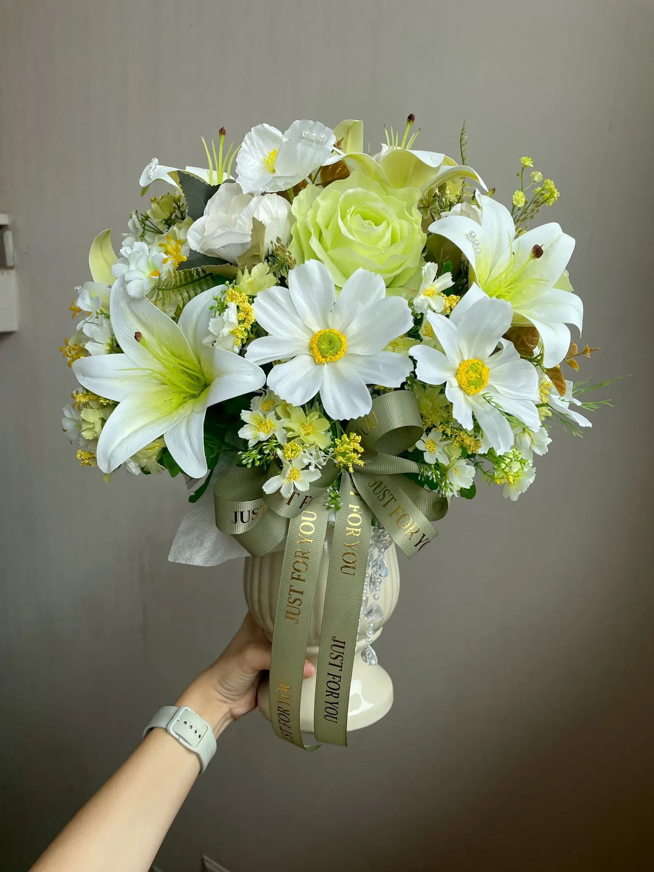 แจกันดอกไม้ประดิษฐ์ Fresh Day Garden
