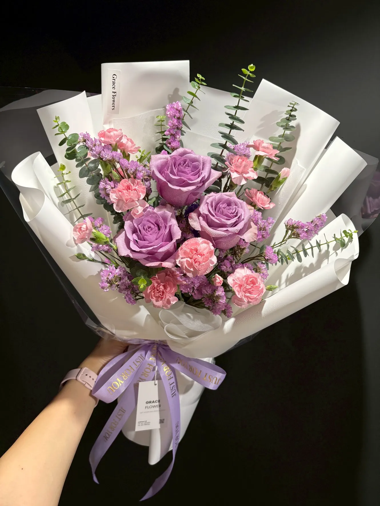 ช่อดอกกุหลาบ Lavender of Love