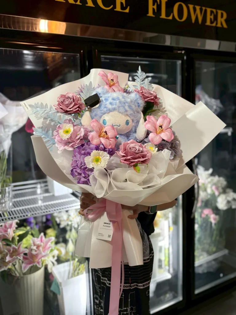 ช่อดอกไม้ประดิษฐ์ Pastel Bloom Party