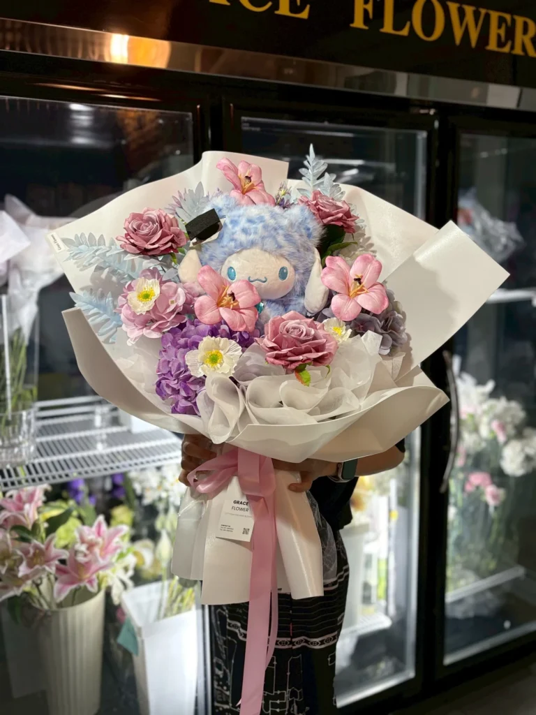 ช่อดอกไม้ประดิษฐ์ Pastel Bloom Party