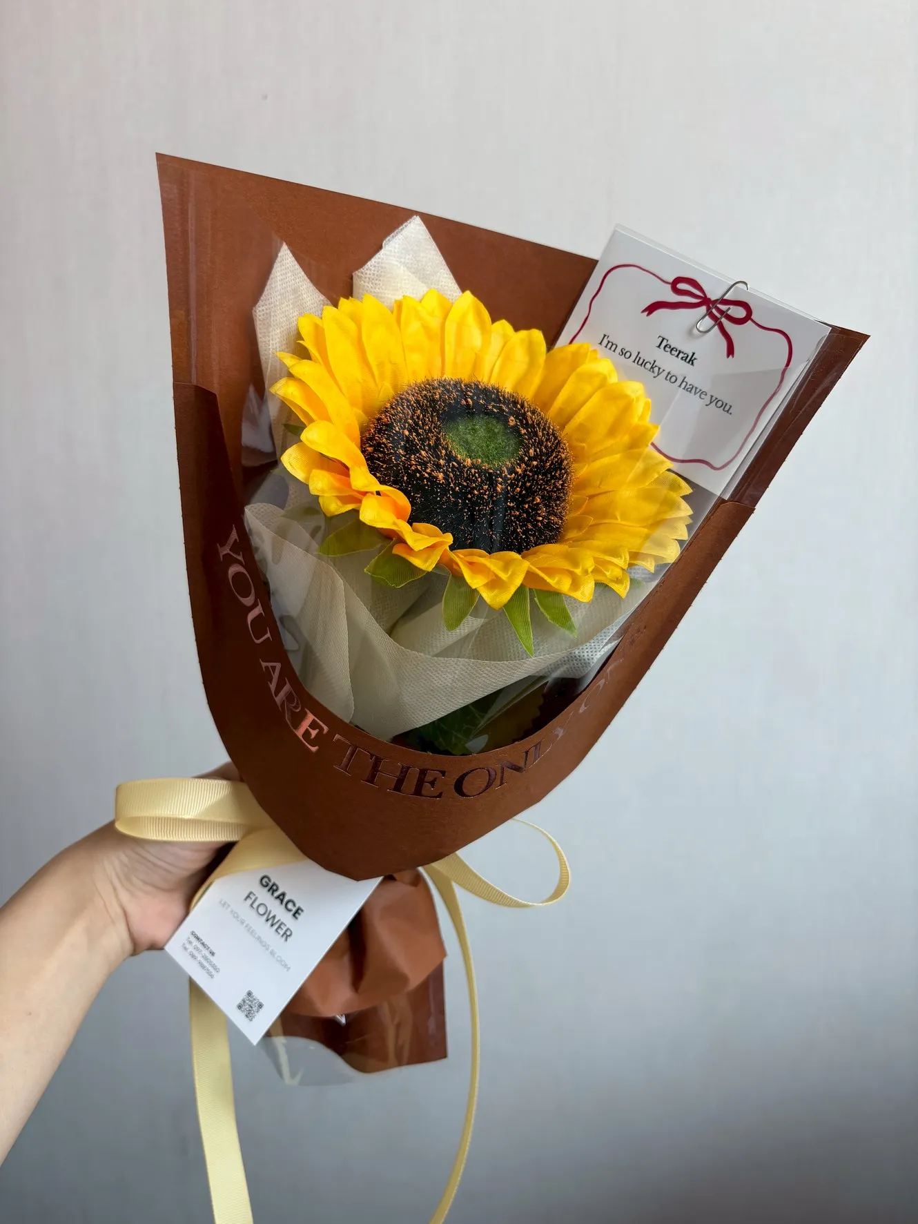 ช่อดอกไม้ประดิษฐ์ Pastel Sun Bliss