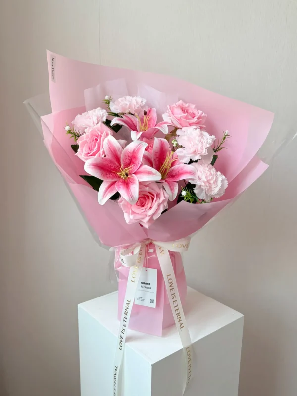 ช่อดอกไม้ประดิษฐ์ Soft Love Promise
