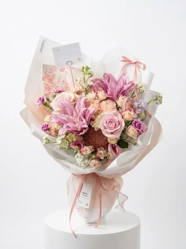 ช่อดอกไม้สด Princess Dream