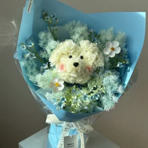 ช่อดอกไม้สดน้องหมา Puppy Glowé - Image 1