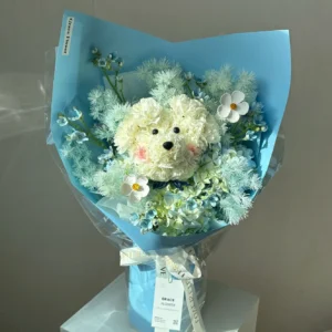 ช่อดอกไม้สดน้องหมา Puppy Glowé - Image 3