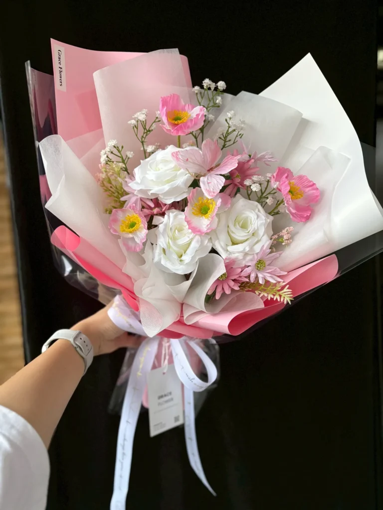 ช่อดอกไม้ประดิษฐ์ Soft Pastel Love