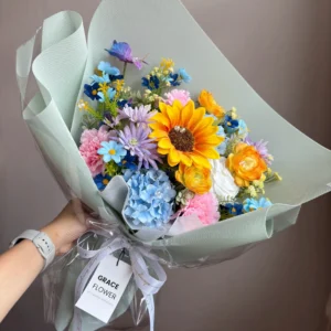 ช่อดอกไม้ประดิษฐ์ Sunny Jelly Bloom - Image 2
