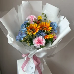 ช่อดอกไม้ประดิษฐ์ Sunny Pastel Wish - Image 2