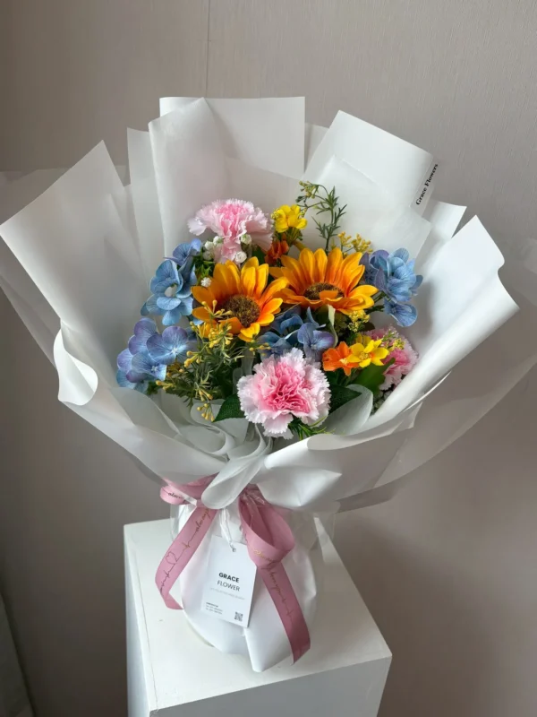 ช่อดอกไม้ประดิษฐ์ Sunny Pastel Wish