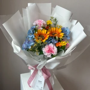 ช่อดอกไม้ประดิษฐ์ Sunny Pastel Wish - Image 1
