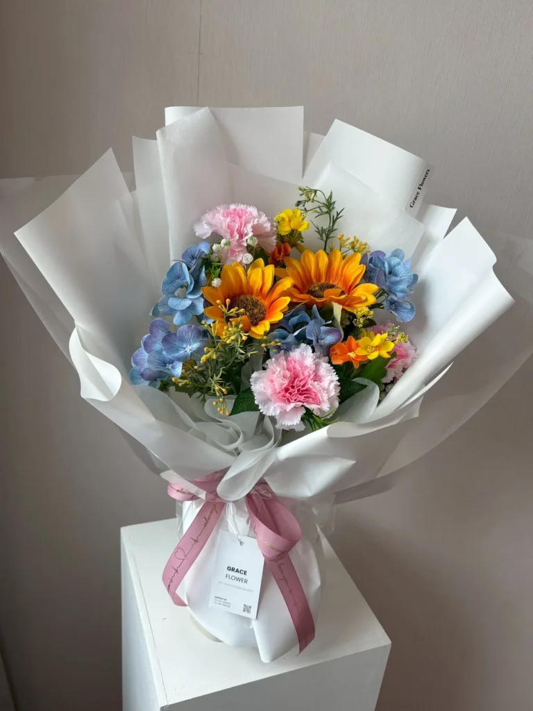 ช่อดอกไม้ประดิษฐ์ Sunny Pastel Wish