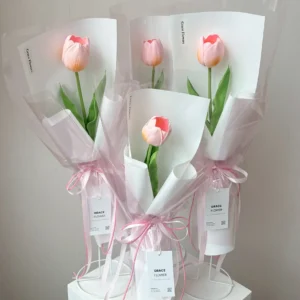 ช่อดอกทิวลิปประดิษฐ์ Tulip Mirabelle - Image 1