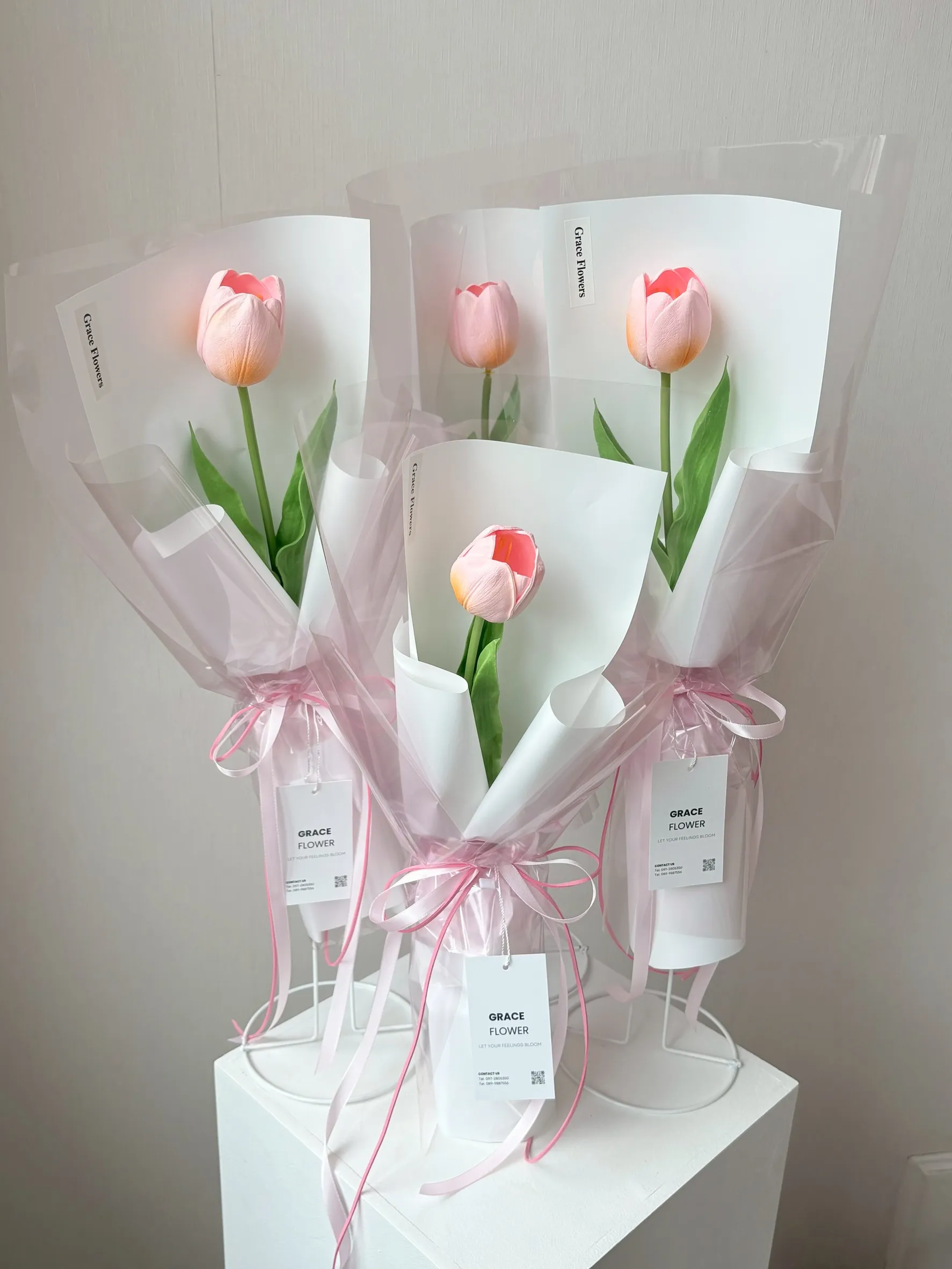 ช่อดอกทิวลิปประดิษฐ์ Tulip Mirabelle