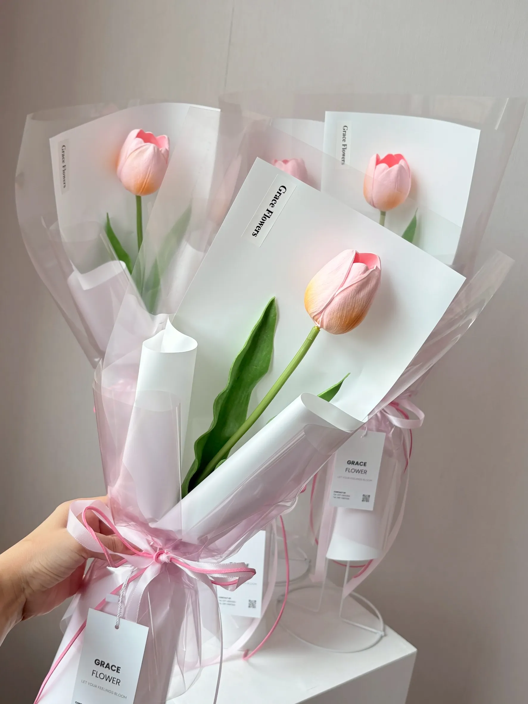 ช่อดอกทิวลิปประดิษฐ์ Tulip Mirabelle - Image 3
