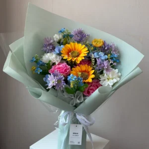 ช่อดอกไม้ประดิษฐ์ Sunny Jelly Bloom - Image 1