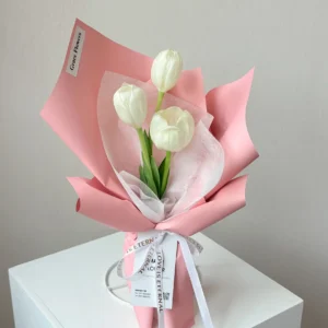 ช่อดอกทิวลิปสด Pink Cherie - Image 1