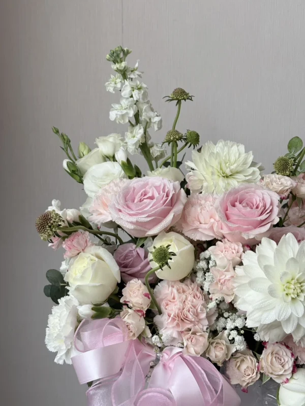 กล่องดอกไม้สด Dahlia Cozy Pink