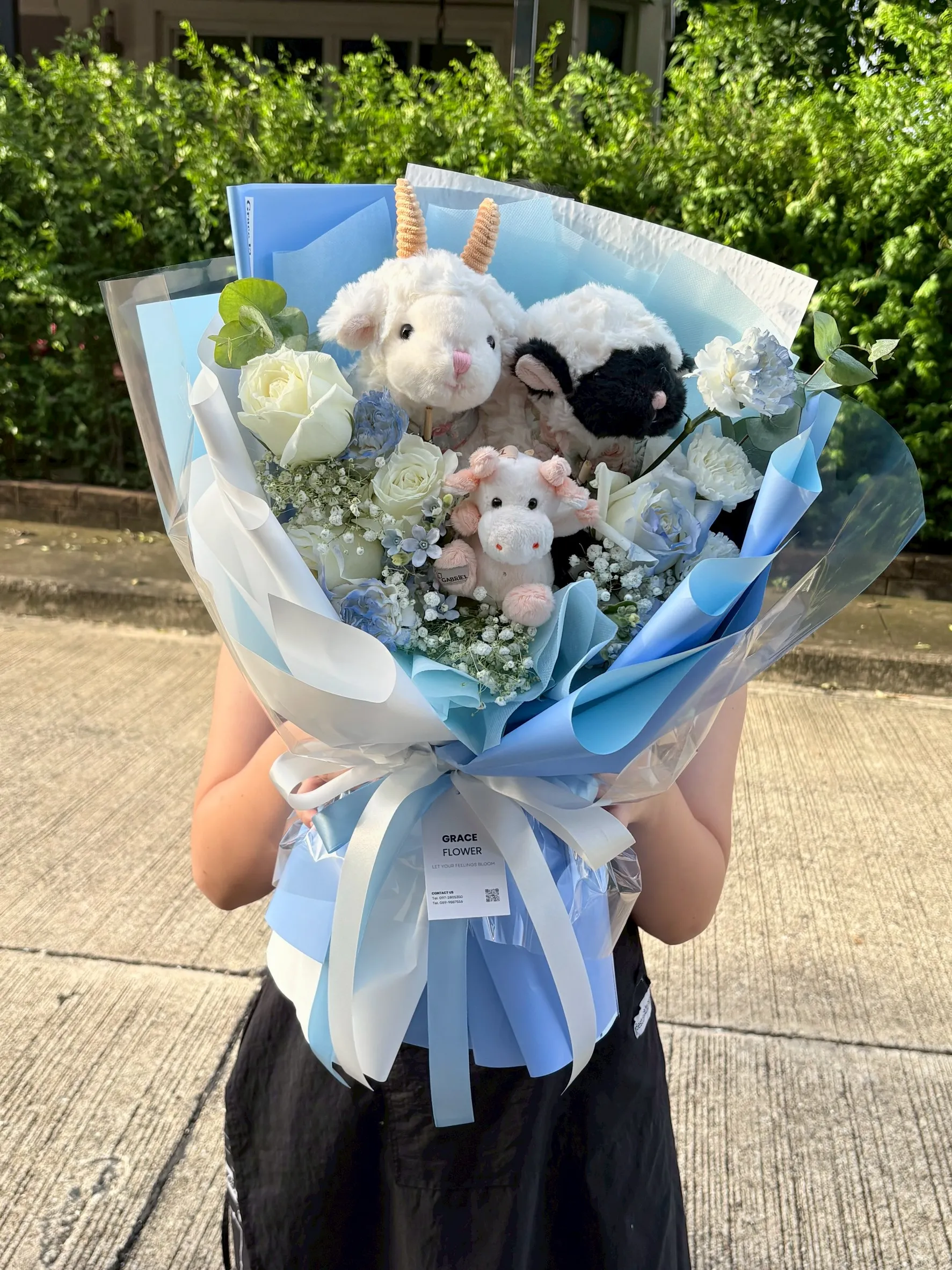 ช่อดอกไม้สด Fluffy Dream