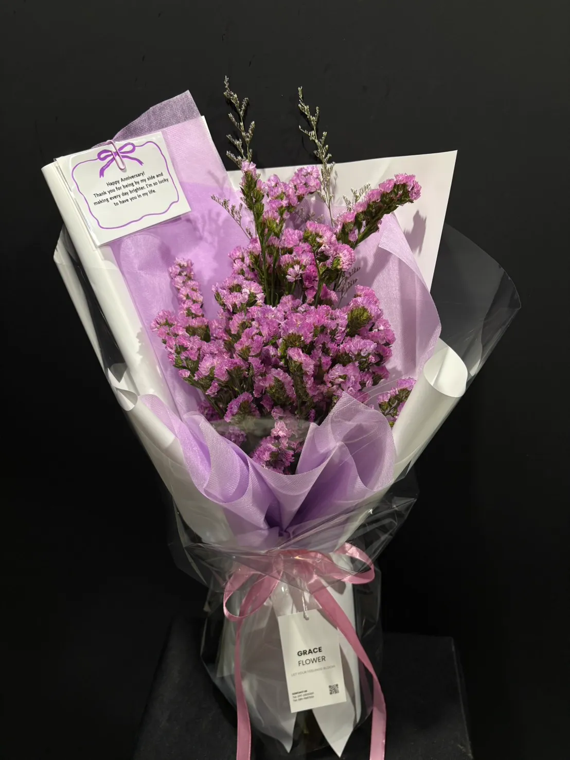 ช่อดอกไม้สด Lavender Amora