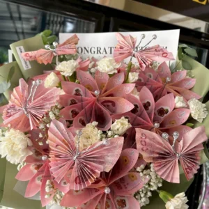 ช่อดอกไม้สดธนบัตร Lucky Clover Bloom - Image 2