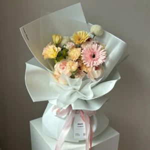 ช่อดอกไม้สด Peach Princess - Image 3